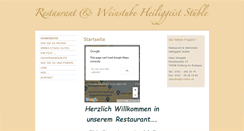 Desktop Screenshot of heiliggeiststueble.net