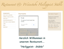 Tablet Screenshot of heiliggeiststueble.net